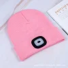 Cap with LED light luminous led knitted hat