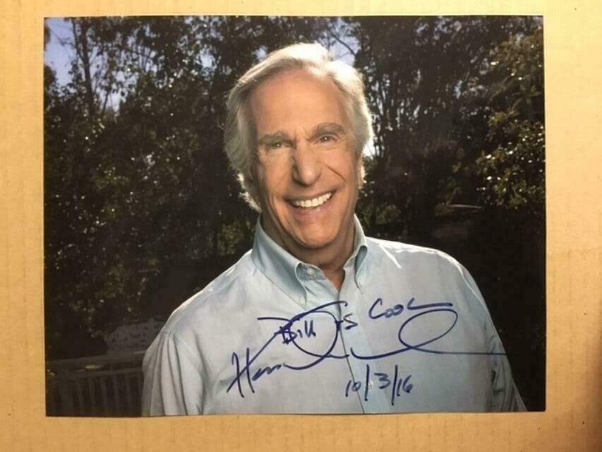 Henry Winkler Boldly Signed 8 x 10 Charming Photo Poster painting with COA