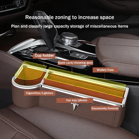 Car Mounted Crevice Water Cup Storage Box Multifunctional Storage Box