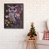 Pearl Purple Owl-Special Shaped Diamond Painting