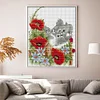 (Counted/Stamped)Four Seasons Summer Poppy-14CT Cross Stitch 21*26cm/8.27*10.24in