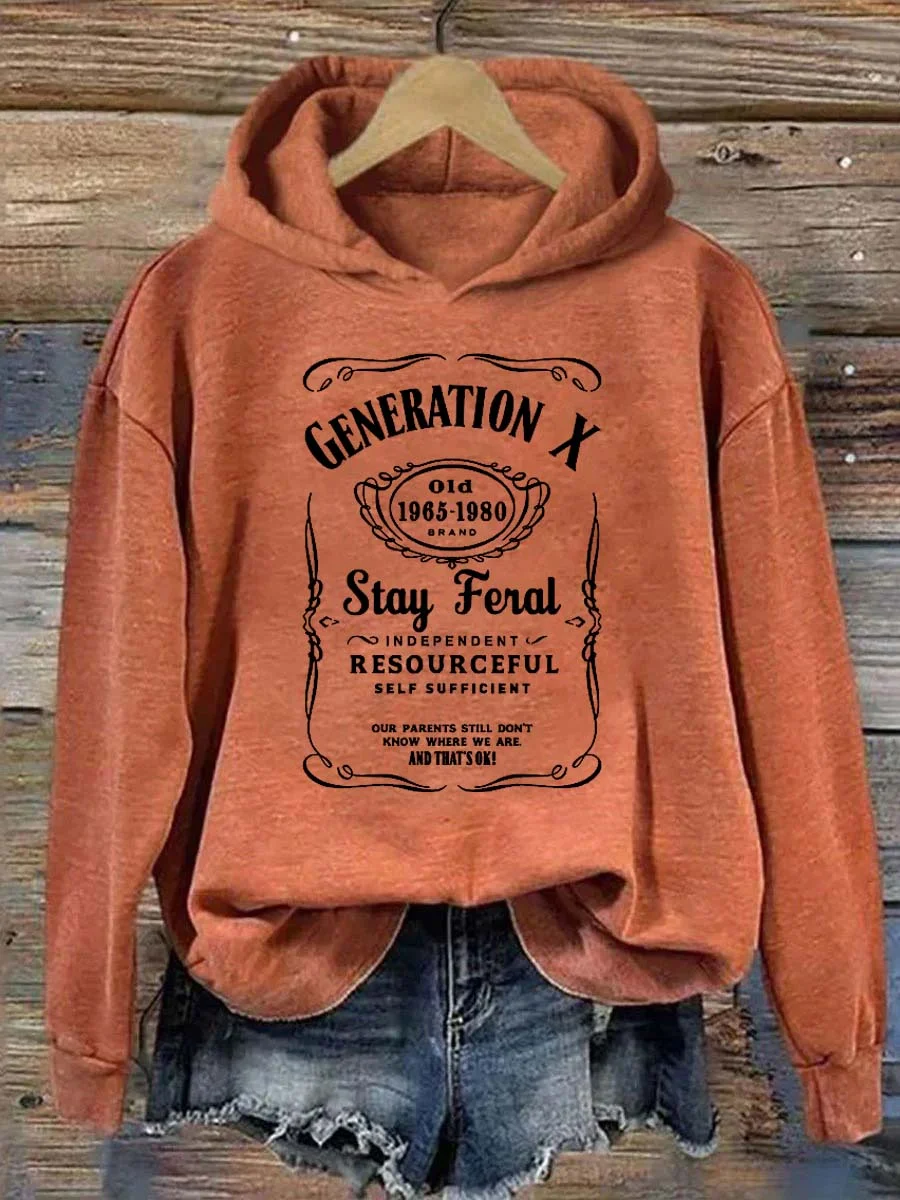 Gen X Stay Feral Hoodie