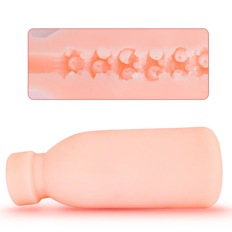 Milk Bottle Realistic Vaginal Male Masturbation Cup Sex Toy For Adults