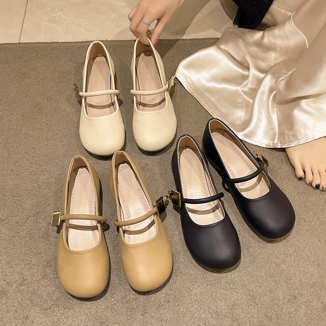 Yyvonne Mary Jane Shoes Soft Soles Of Shallow Single Shoes Spring New Small Fragrant Wind With Soft Soles Do Not Tired Women Shoes