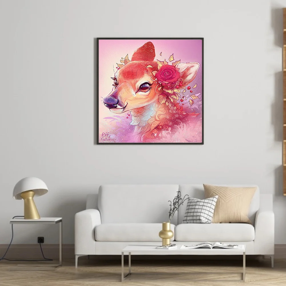 Full Round Diamond Painting 40*40cm - Giraffe