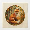 Autumn Vulpine Fox Partial Bead Embroidery Kit 11CT Pre-Printed Bead Cross stitch 36*36CM tapestrymarket