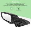 SCITOO Side View Mirror Driver Side Door Mirror fit for 2011-2015 for Kia Sorento Black Power Heated Turn Signal Manual Folding Power Adjustment