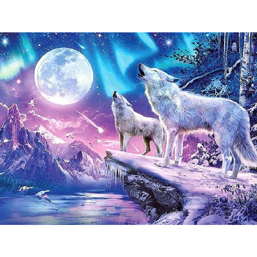 

Wolf - Round Drill Diamond Painting - 40*30CM, 501 Original