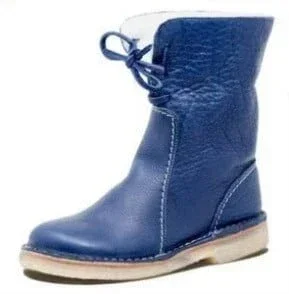 Vintage Buttery-Soft Waterproof Wool Lining Boots(Free Shipping)