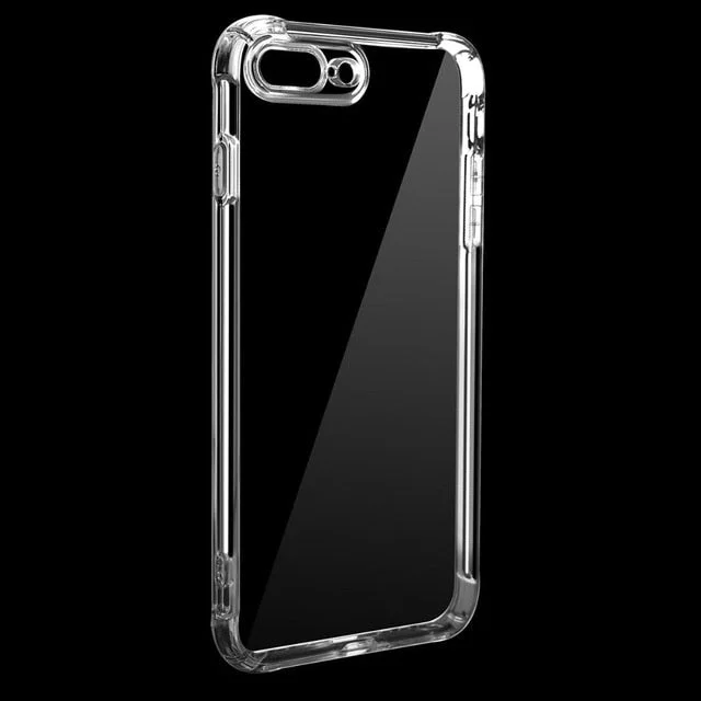 Transparent Clear TPU Silicone Phone Case with Protect Rubber