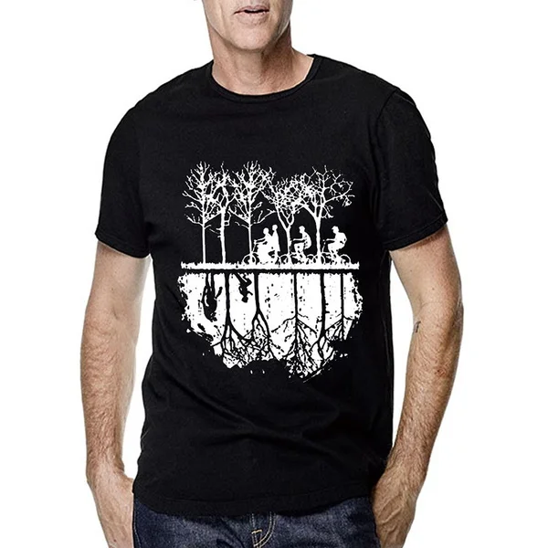 Stranger Things Silhouette Chase For Men T Shirt Fashion