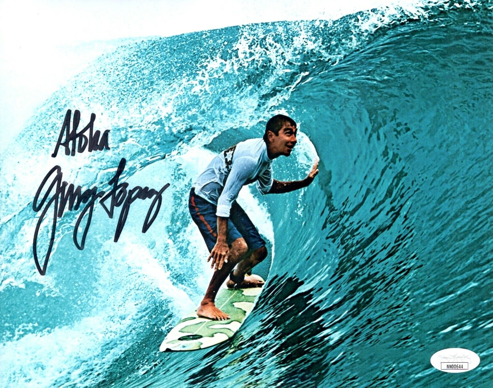 GERRY LOPEZ Signed MR. PIPELINE Surfing Legend 8x10 Photo Poster painting Autograph JSA COA Cert