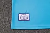 Joyfball 2025/2026 Real Madrid Half-Pull Training Suit Light blue Retro Version Football Shirt 1:1 Thai Quality