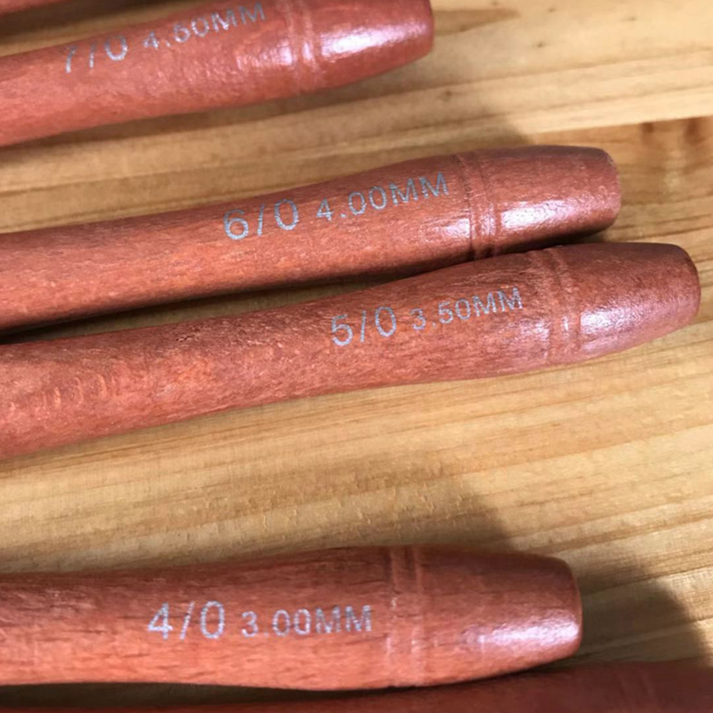 

Wooden Handle Colorful Crochet Needles Knitting Sweater Crochet Hooks Set, 501 Original