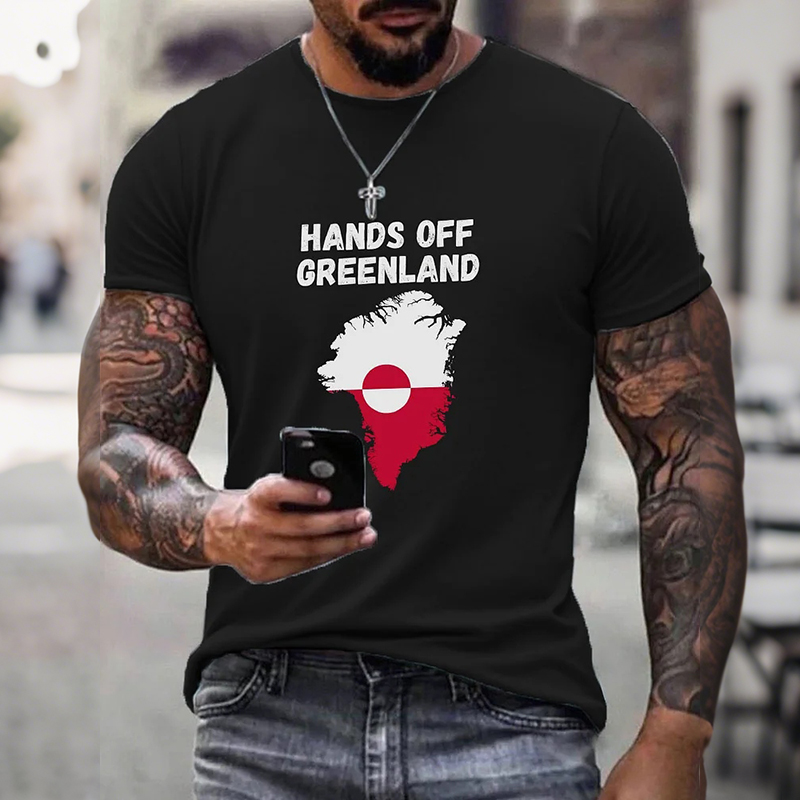 Men's Greenland Print T-shirt artswardrobe