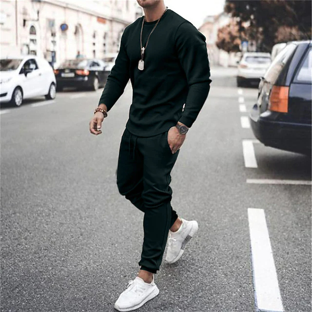 Men's T-shirt Suits Tracksuit Tennis Shirt Shorts and T Shirt Set