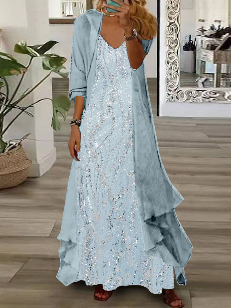 Women Long Sleeve V-neck Graphic Floral Printed Top