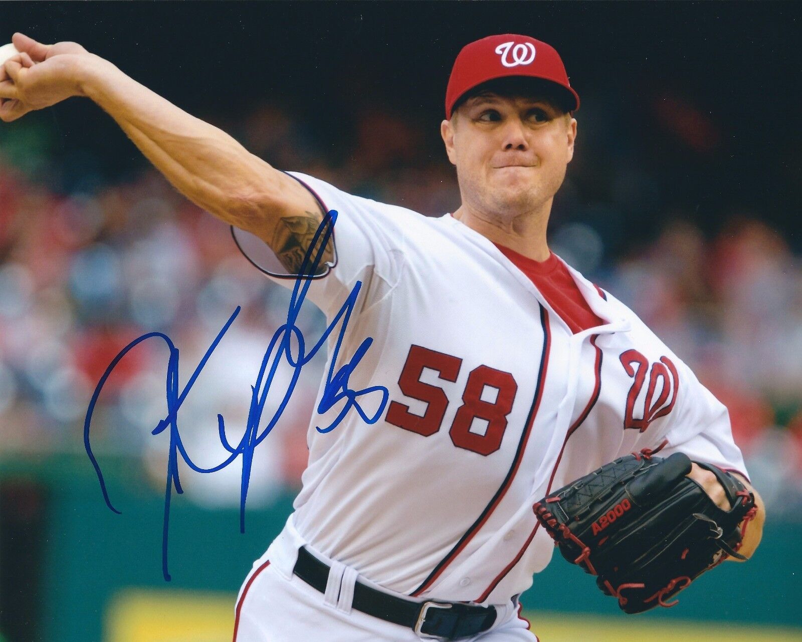 Signed 8x10 JONATHAN PAPAELBON Washington Nationals Autographed Photo Poster painting - COA