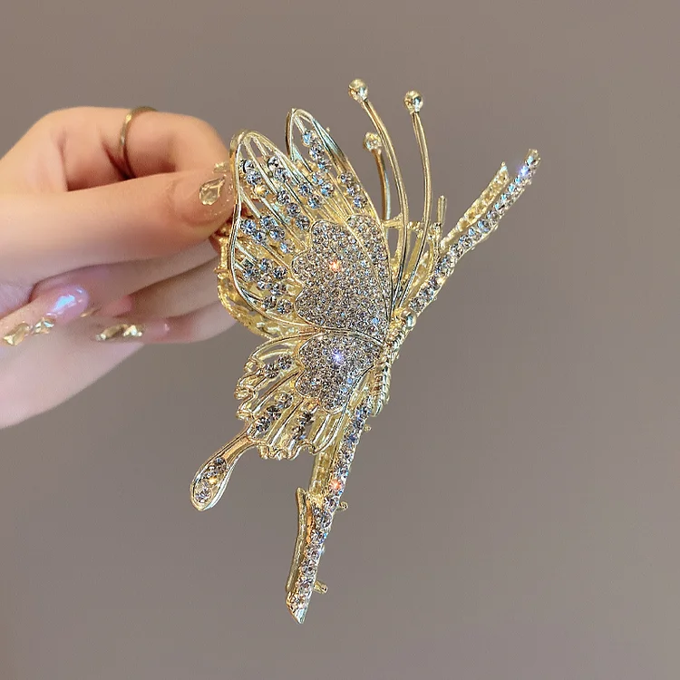 Diamond Butterfly Hairpin KERENTILA