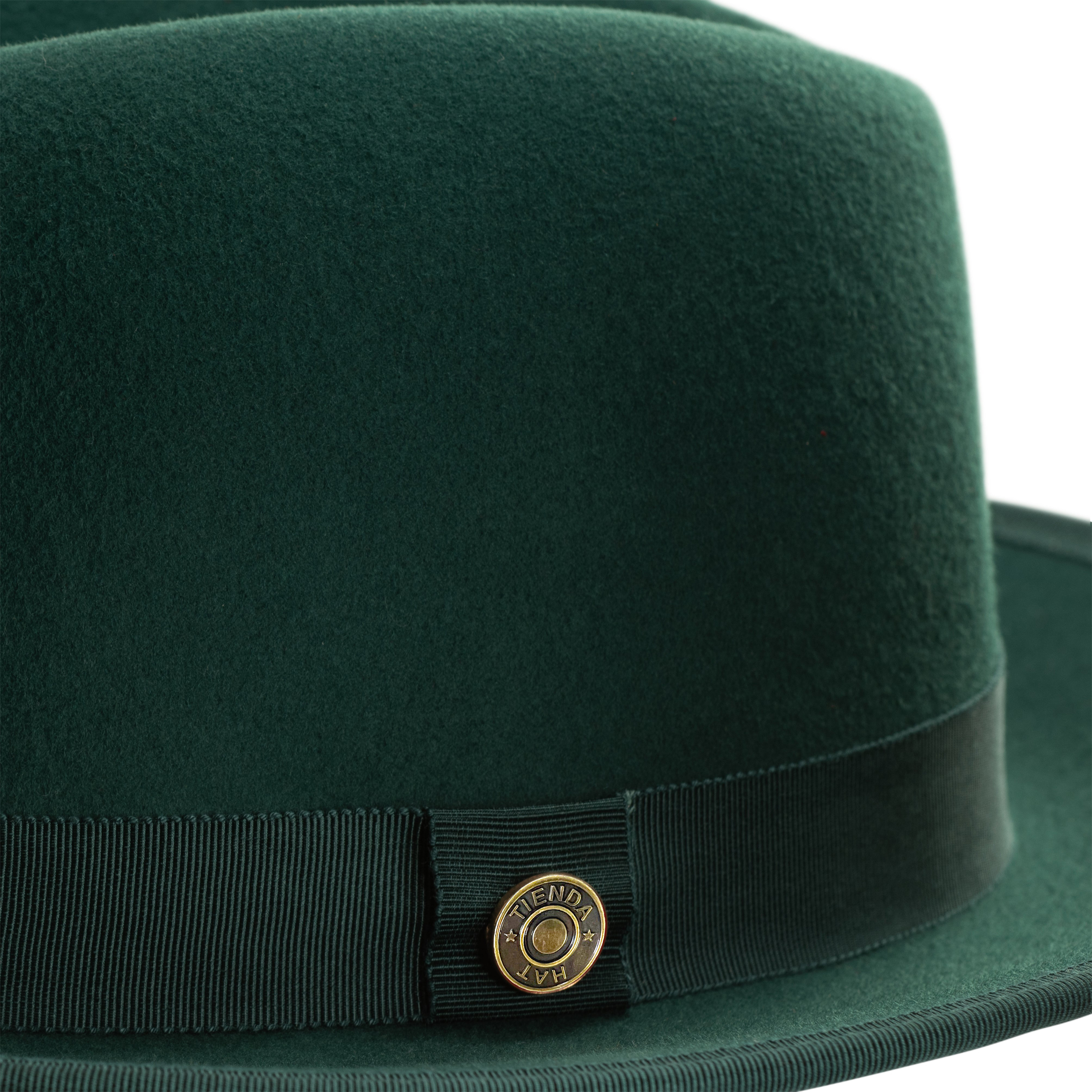 Classic Center-creased Fedora-King (Mean Green)