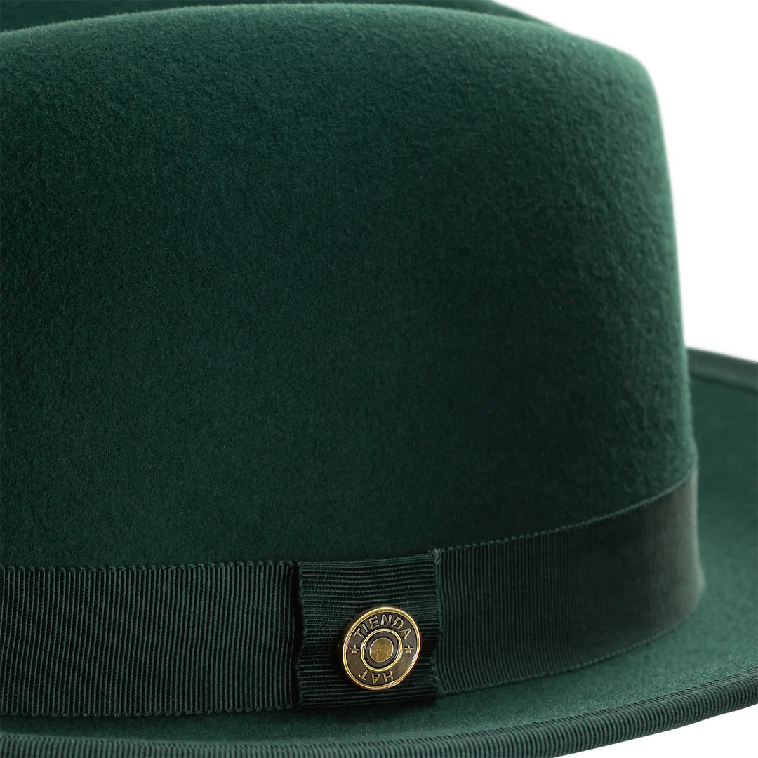 Classic Center-creased Fedora-King (Mean Green)