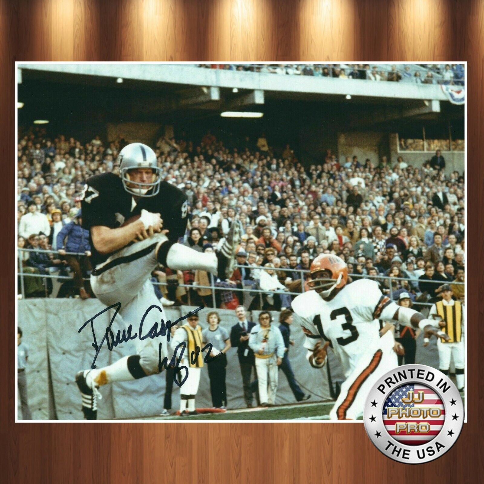 Dave Casper Autographed Signed 8x10 Vintage Photo Poster painting (HOF Raiders) REPRINT