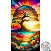 Colorful Tree- Round AB Drills Diamond Painting(75*45cm)