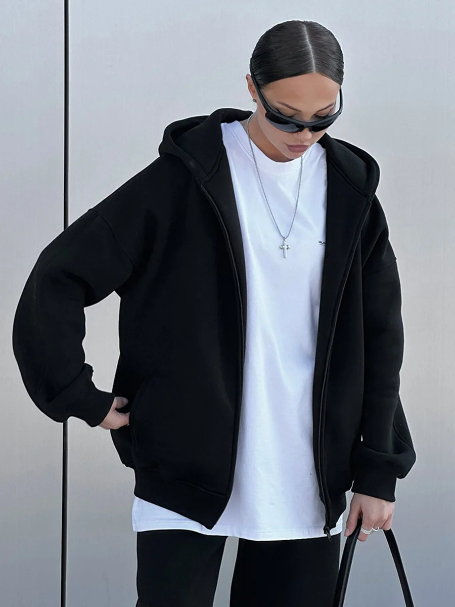 Churchf Churchf Cardigan Suit Women's 2024 New Sports Casual Cardigan Hoodie Suit