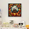 Glass Painting-Pumpkin Castle-11CT Stamped Cross Stitch 50*50cm/19.69*19.69in tapestrymarket