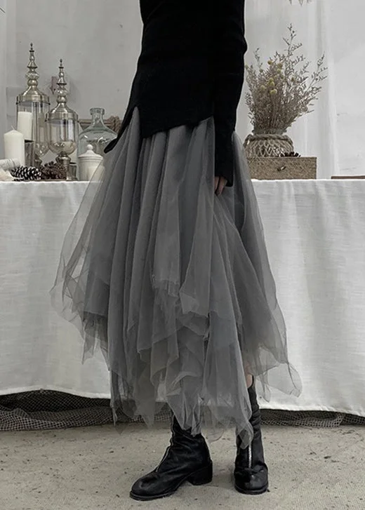 Gray tulle hotsell skirt plus size