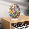 (US Only)2D Flat Easter Egg DIY Desktop Diamond Art Kits Double-Sided Bedroom Table Decor