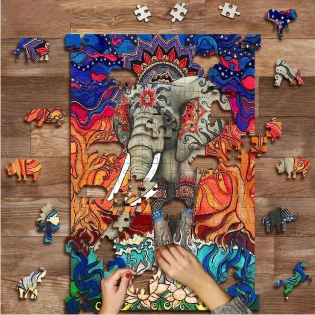 Jeffpuzzle™-JEFFPUZZLE™ Bohemian Elephant