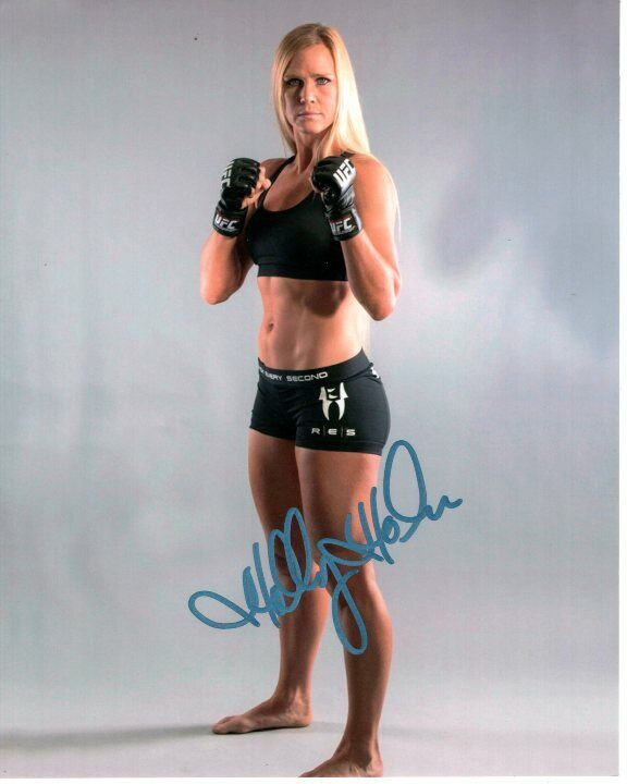 HOLLY HOLM signed autographed UFC FIGHTER Photo Poster painting