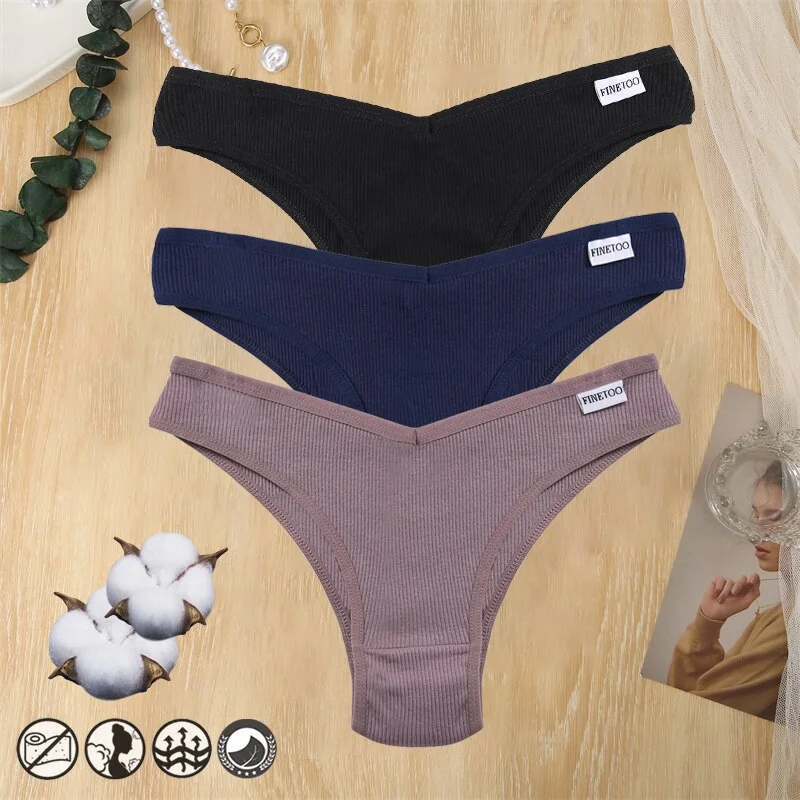 Billionm Cotton Women Panties Sexy V Waist Underwear T-back Underpants Woman Brazilian Pantys Female Briefs Intimates Lingerie