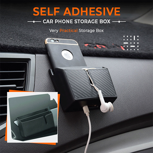 Self Adhesive Car Phone Storage Box