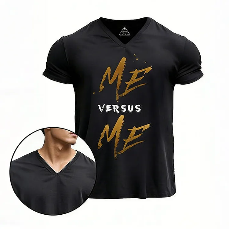 Me And Me V-neck Gym Shirt