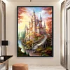 Disney Castle-16CT Stamped Cross Stitch 40*60cm/15.75*23.62in(Big Size)