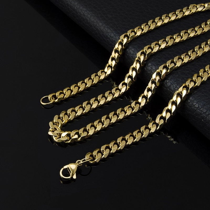 Jewelry Vacation Classic Style Geometric 667 Stainless Steel Necklace