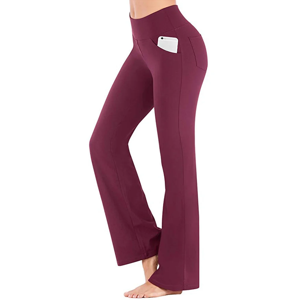 Uveng Uveng Spring And Summer Women's Wear Micro La Wide Leg High Waist Casual Yoga Pants!