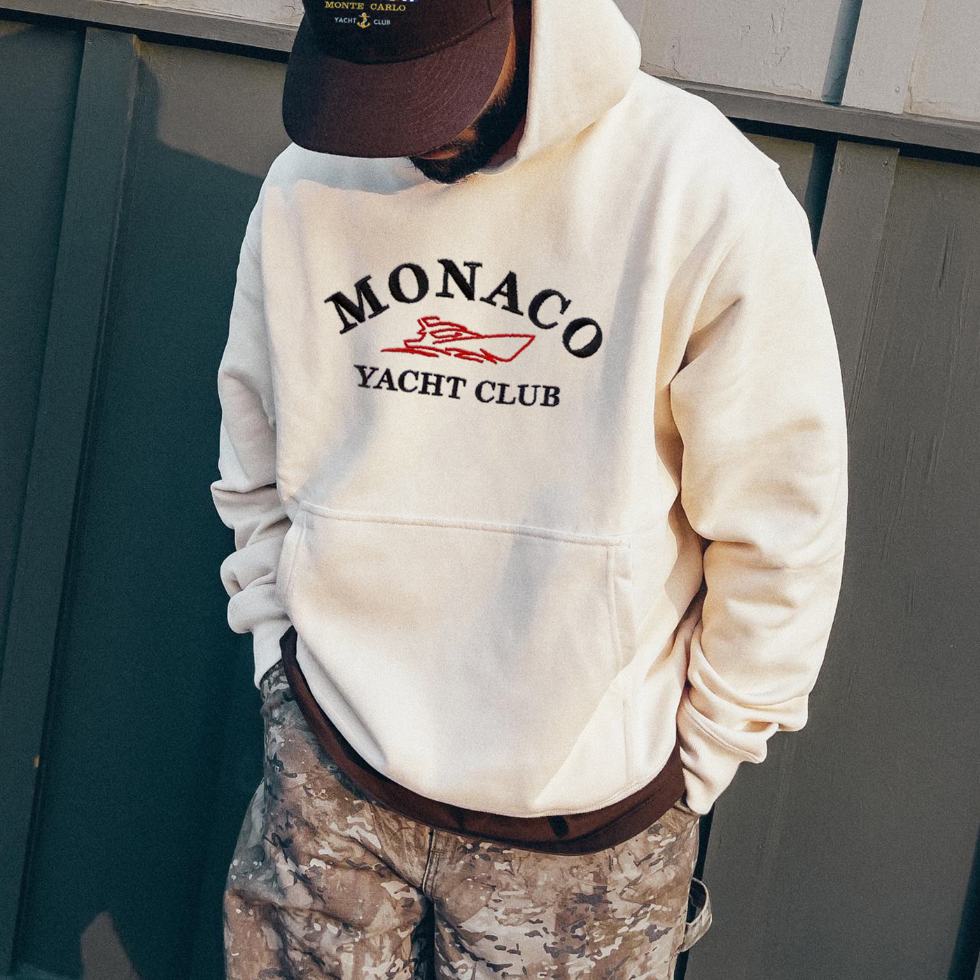 Vintage Casual Monaco Yacht Club Hoodie / [blueesa] /
