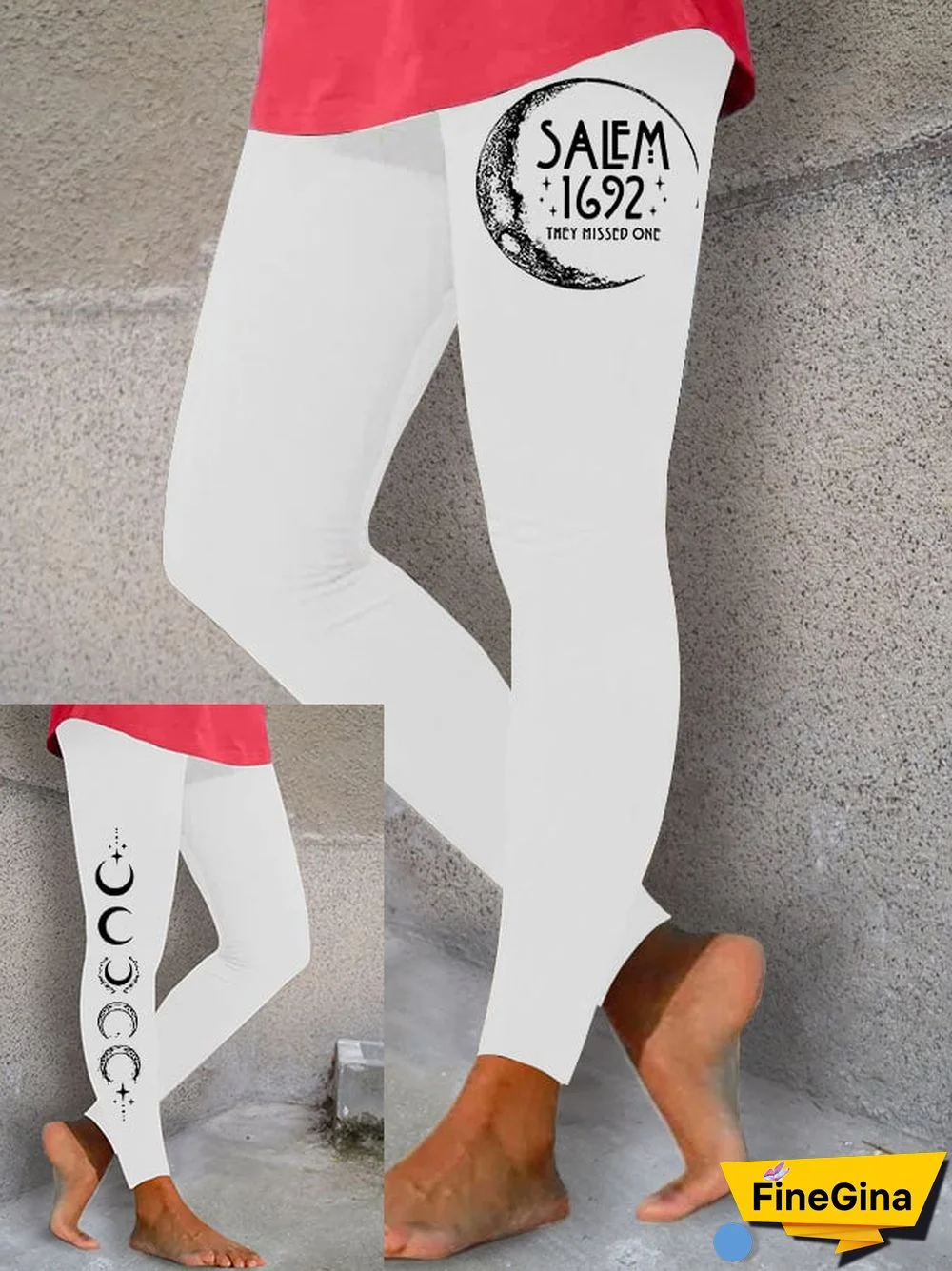 Women's Halloween Salem 1692 They Missed One Print Leggings