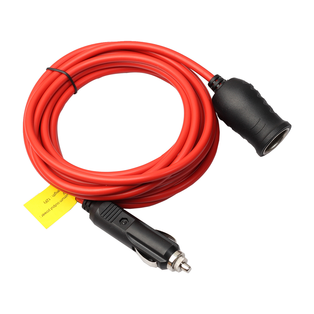 

12V 24V Cigarette Lighter Plug Extension Cable with Socket 10A Fused 12Ft., 501 Original