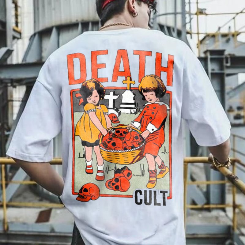 Death Cult Skull Printed Men's T-shirt Designer -  UPRANDY