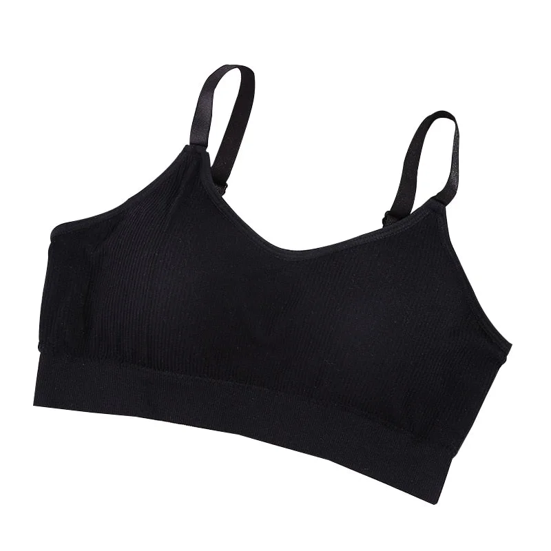 Women's Bra Tube Top Crop Top Female Seamless Back Outdoor Sports Underwear Bra For Women Cotton Female Bra Tops Brassiere