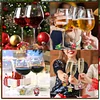 8 Pi&egrave;ces Pendentif En Verre &Agrave; Vin De No&euml;l - Pendentif Diy