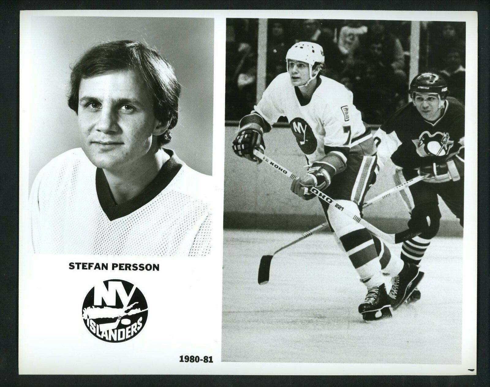 Stefan Persson New York Islanders team issued 1980 Press Photo Poster painting