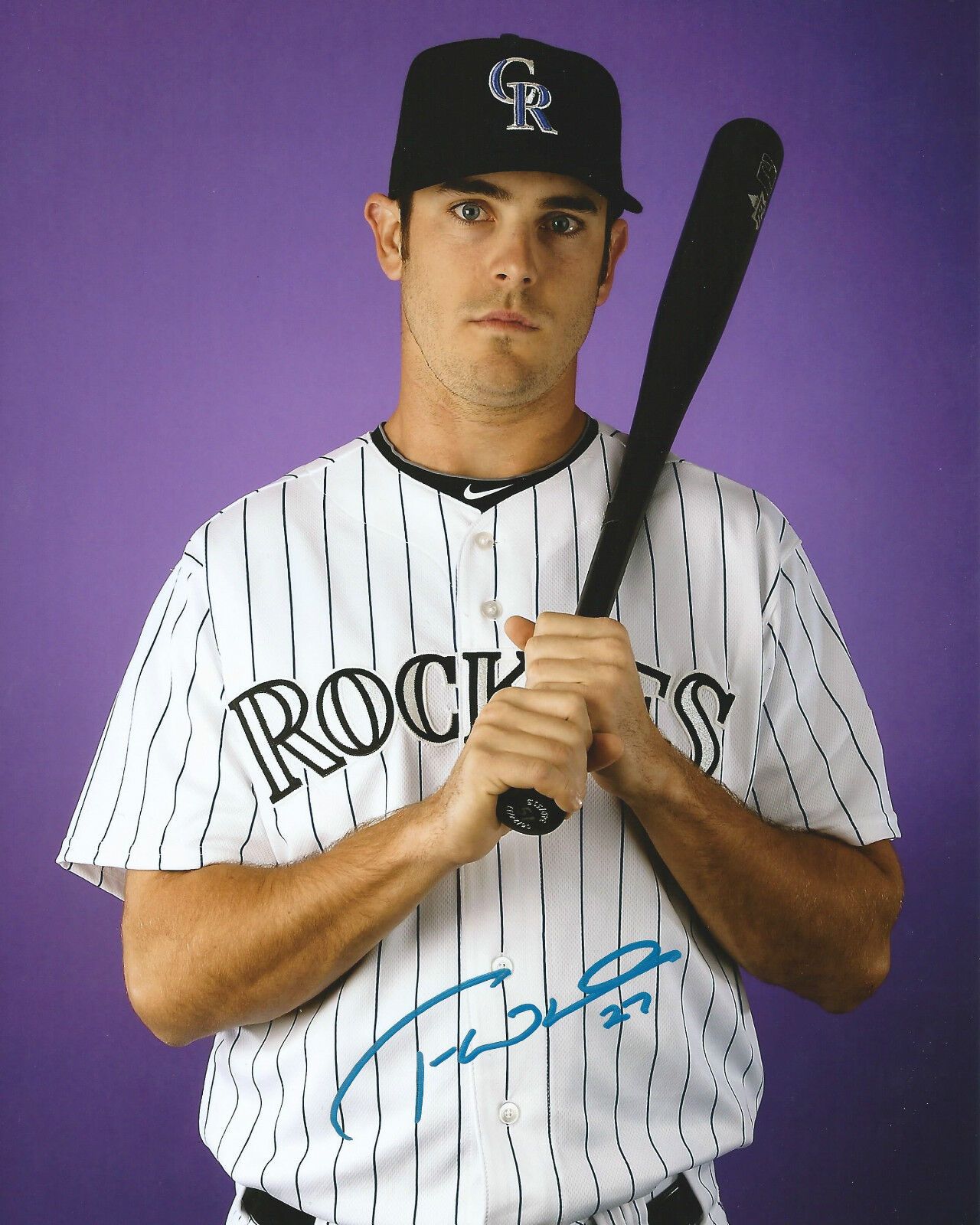 **GFA Colorado Rockies *TIM WHEELER* Signed 8x10 Photo Poster painting COA**