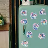 8Pcs Diamond Painting Owl Magnets Refrigerator for Adults Kids