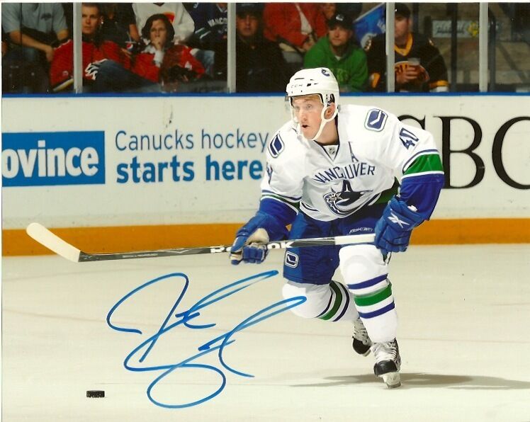 Vancouver Canucks Jordan Schroeder Autographed Signed 8x10 Photo Poster painting COA SIX