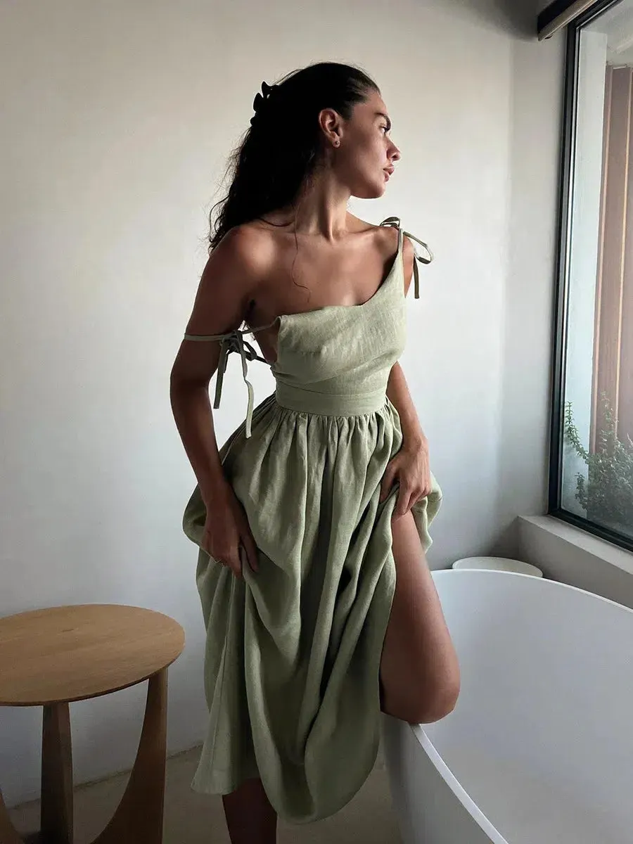 Brownm Midi Dress